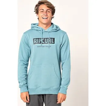 Pánská mikina Mikina Rip Curl BOXED HOODED POP OVER Mid Blue velikost XL