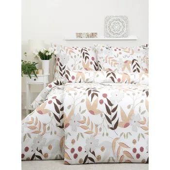 Povlečení MKLuzkoviny.cz Elvíra fialové 140 x 200, 70 x 90 cm zip