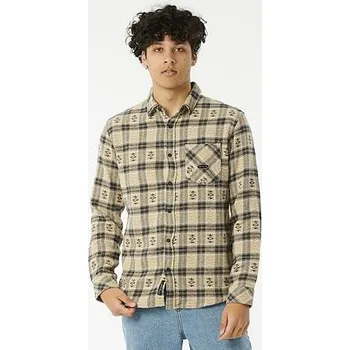Pánská košile Košile Rip Curl ARCHIVE FLANNEL SHIRT Cement velikost M