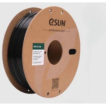 Filament ESun PLA+ Filament černý 1.75mm 1kg papírová cívka