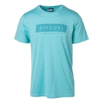 Pánské tričko Tričko Rip Curl UNDERTOW LOGO TEE Nile Blue velikost S