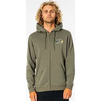 Pánská mikina Mikina Rip Curl D'AMS ZIP THRU HOOD Dusty Olive velikost XXL