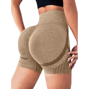 Dámské kraťasy Dámské Kraťasy Push-Up na Cvičení Bezešvé s Vysokým Pasem - S/M