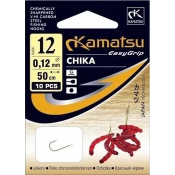 Rybářský háček Háčky s návazcem, s protihrotem Kamatsu 522410110 10 ks