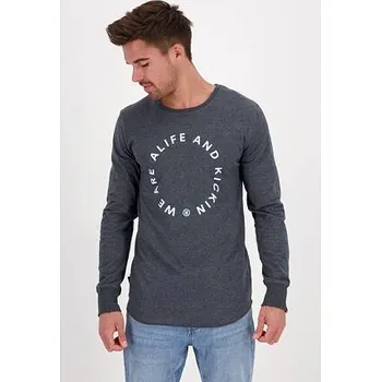 Pánské tričko Tričko Alife and Kickin LOGO LONGAK Marine velikost 3XL