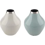 Váza kovová, tyrkysová, pr.16,5x20cm, balení obsahuje 2 kusy! (DOPRODEJ)|Ego Dekor