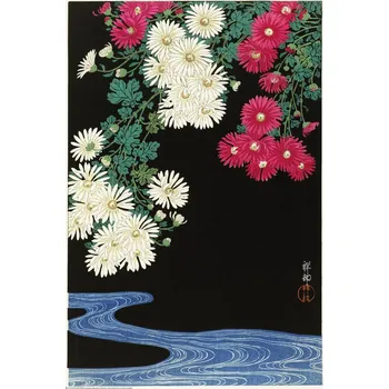 Plakát Plakát, Obraz - Ohara Koson - Chrysanthemum and Running Water