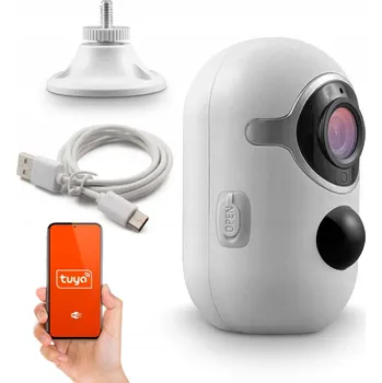 IP kamera Venkovní WiFi kamera pro monitoring 1080p Tuya USB-C