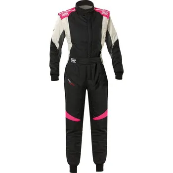 Moto kombinéza OMP Kombinéza First Evo Elle My2025 Dámská Černá / Růžová / Bílá 38