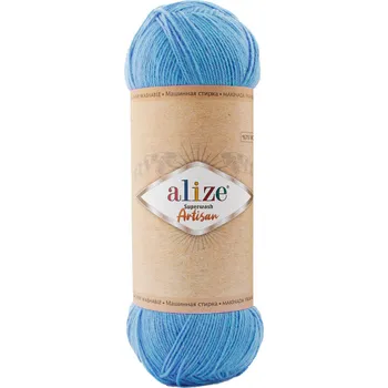Galanterie Alize Příze Superwash Artisan 957 nebesky modrá