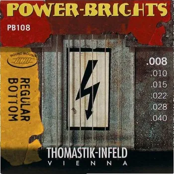 Struna pro kytaru a smyčcový nástroj Thomastik Power Brights PB108 Struny pro elektrickou kytaru