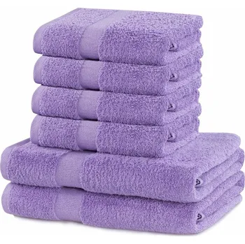 Ručník DecoKing Sada ručníků a osušek Marina světle fialová, 4 ks 50 x 100 cm, 2 ks 70 x 140 cm