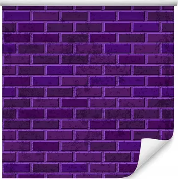 Tapeta Tapeta v roli Fialové CIHLY Moderní Zeď 3D