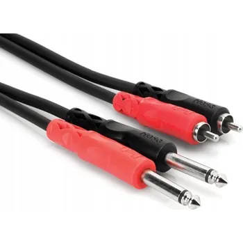 Audio kabel Kabel Hosa CPR-204 2x jack (6,3 mm) - 2x RCA (cinch) 4 m