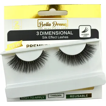 Umělé řasy UMĚLÉ HEDVÁBNÉ ŘASY NA PÁSKU 5D - WS10