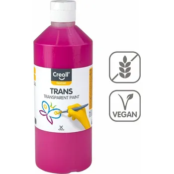 Vodová barva Transparentní barva Creall Trans - 500 ml / růžová