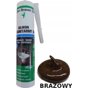 stavební silikon Sanitární silikon HNĚDÝ Den Braven 280 ml