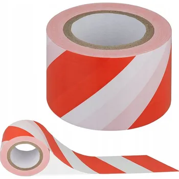 Výstražná páska VÝSTRAŽNÁ PÁSKA BÍLO-ČERVENÁ ŠIROKÁ 200 metrů