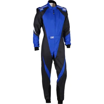 Dámský overall OMP Karting Kombinéza KS-3X Černá / Královská modř 48