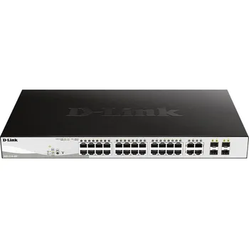 Switch D-Link DGS-1210-28P 28-port Gigabit Smart+ PoE Switch, 24x GbE PoE+, 4x RJ45/SFP, PoE 193W