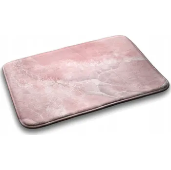Koupelnová předložka Koupelnová předložka s protiskluzovou gumovou vrstvou - Růžová abstrakce