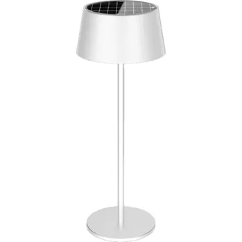 Lampička Ecolite LED solární lampa DC5V stmívatelná 150lm 3000K IP54 bílá LDLB67-BI