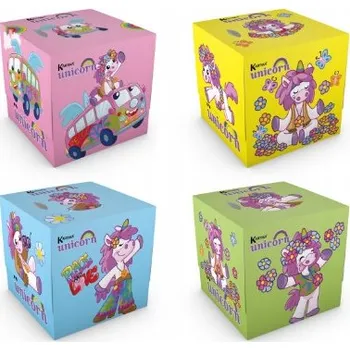 Papírový kapesník KARTIKA BOX hygienické kapesníčky bez vůně, 3vrstvé, 56 ks, UNICORN (Jednorožec)