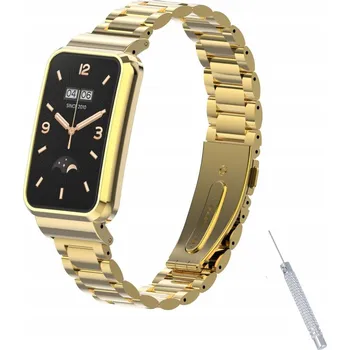 Náramek Bransoleta mi band 7 PRO ZŁOTA pro Xiaomi 15mm zlatý