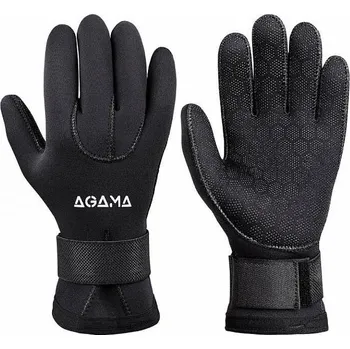 Vodácké rukavice AGAMA Neoprenové rukavice na potápění CLASSIC 5 mm M ČERNÁ