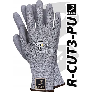 Pracovní rukavice Rukavice Reis R-CUT3-PU BWS velikost 7 - S 1 pár