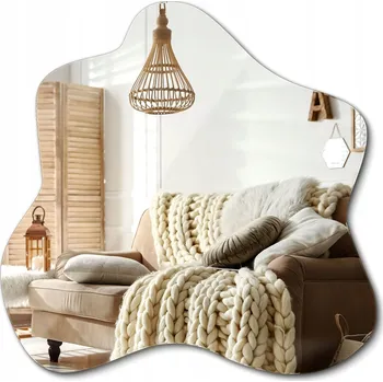 Zrcadlo Velké Ozdobné Závěsné Nástěnné Zrcadlo Bez Rámu v Loft Stilu pro Líčení