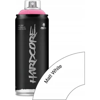 Barva ve spreji Montana MTN Hardcore 400 ml. BÍLÁ MATNÁ