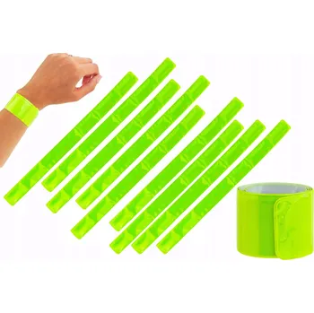 Sada reflexních pásek OPASKA VÝSTRAŽNÁ REFLEXNÍ PÁSKA 40 cm žlutá x10