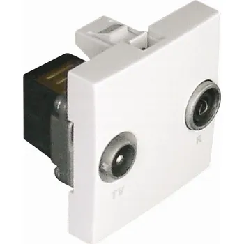 Elektrická zásuvka Anténní zásuvka nástěnná Efapel bílá