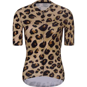 cyklistický dres RIVANELLE Cyklistický dres s krátkým rukávem - WILDCAT II - béžová/černá