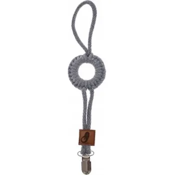 Klip na dudlík Hi Little One šedý