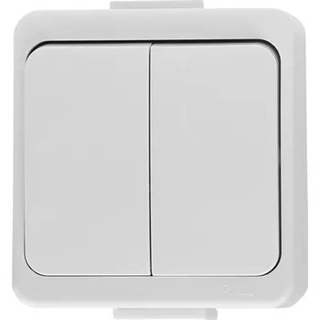 vypínač Abex Classic Dvojitý Spínač Bílý 9000396
