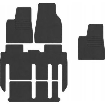 autokoberec Kobercové rohožky Edecor velurové 5 ks