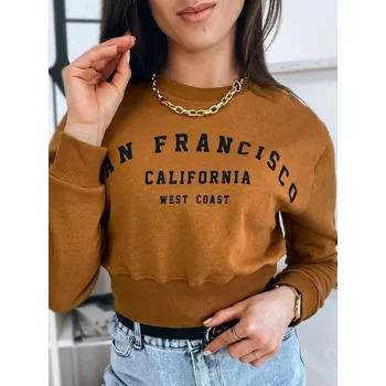 Dámská mikina Hnědá dámská mikina SAN FRANCISCO BY0923 Velikost: L