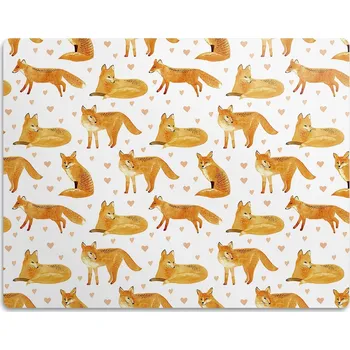 Miska pro psa Voděodolná podložka pod misku pro zvířata Liška 45x35 cm