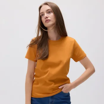 Dámské tričko Reserved - Bavlněné tričko - oranžová - 166AF-22X - 166AF-22X-XS