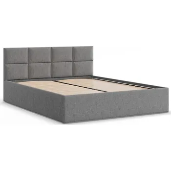 Postel Čalouněná postel BORGO 160x200 cm s roštem Šedá