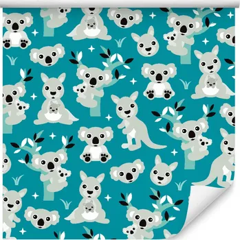 Tapeta Tapeta na zeď pro kluka, zvířata, koaly, stromy