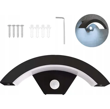 Venkovní osvětlení VENKOVNÍ LED SVÍTIDLO NAD VCHODOVÉ DVEŘE s pohybovým senzorem 18W