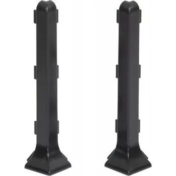 Podlahová lišta Vnější roh Cezar PVC 1 x 80 délka 1 cm šedý