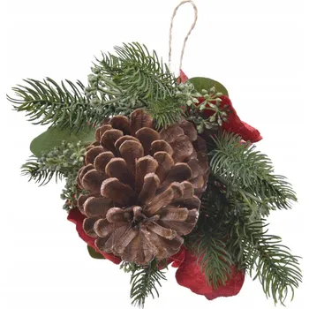 Vánoční dekorace VÁNOČNÍ DEKORACE DEKORACE ŠIŠKA NA STŮL 25 CM