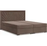 Čalouněná postel VINCENZA 140x200 cm s pružinovou matrací Hnědá