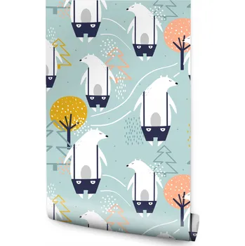Fototapeta Tapeta pro děti medvídci zvířata stromy