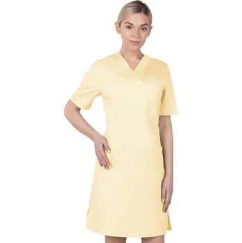 Dámské šaty 44 ŠATY LÉKAŘSKÁ KOSMETICKÁ SE ZAVAZOVÁNÍM KAPSY ZÁSTĚRA 76