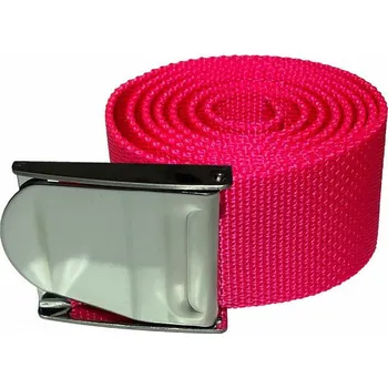 Opasek AGAMA Zátěžový opasek s kovovou přezkou 1,5 m na potápění NO SIZE RŮŽOVÁ